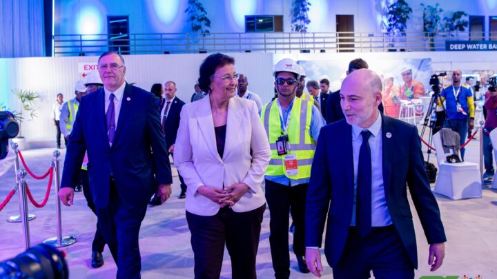 Afbeelding bij de officiële publicatie: President Simons ziet Suriname op goede spoor met gestage ontwikkeling GranMorgu-project